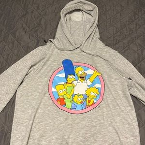 Simpsons Sweatshirt with built in “mask”